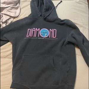 Navy blue Diamond hoodie
